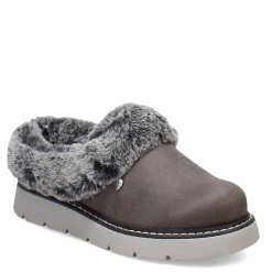 Skechers Slippers|Women's , BOBS Keepsakes Lite - Cozy Blend Clog Charcoal