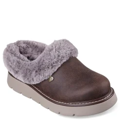 Skechers Slippers|Women's , BOBS Keepsakes Lite - Cozy Blend Clog Brown