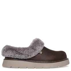 Skechers Slippers|Women's , BOBS Keepsakes Lite - Cozy Blend Clog Brown