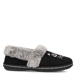 Skechers Slip-On Shoes|Women's , BOBS Too Cozy - Meow Pajamas Slipper Black