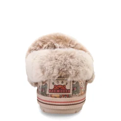 Skechers Slippers|Women's , BOBS Too Cozy - Family Pups Slipper Brown Multi
