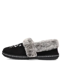Skechers Slippers|Women's , BOBS Too Cozy - Meow Pajamas Slipper Black