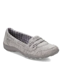 Skechers Loafers|Women's , Breathe Easy - Good Influence Slip-On Gray