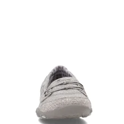 Skechers Loafers|Women's , Breathe Easy - Good Influence Slip-On Gray