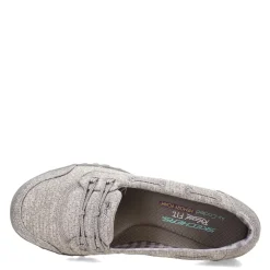 Skechers Flats|Women's , Breathe Easy - Good Influence Slip-On Gray