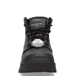 Skechers Work Boots|Women's Skechers, Burgin Krabok Steel Toe Work Boot Black