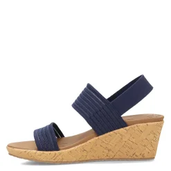 Skechers Wedges|Women's Cali, Beverlee - Sheer Luck Sandal Navy