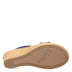 Skechers Wedges|Women's Cali, Beverlee - Sheer Luck Sandal Navy