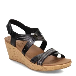 Skechers Wedges|Women's Cali, Beverlee - Delicate Glow Sandal Black