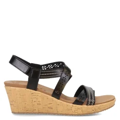 Skechers Wedges|Women's Cali, Beverlee - Delicate Glow Sandal Black