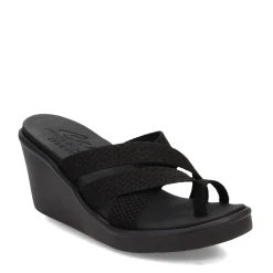 Skechers Wedges|Women's Cali, Rumble On Sandal Black