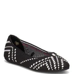 Skechers Flats|Women's , Cleo 2.0 - Be Amazed Flat Black/White