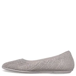 Skechers Flats|Women's , Cleo 2.0 - Glitzy Daze Flat Taupe
