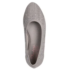 Skechers Flats|Women's , Cleo 2.0 - Glitzy Daze Flat Taupe