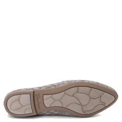 Skechers Slip-On Shoes|Women's , Cleo - Honeycomb Flat Dark Taupe