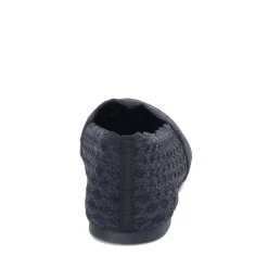 Skechers Flats|Women's , Cleo - Honeycomb Flat Black