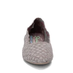 Skechers Flats|Women's , Cleo - Honeycomb Flat Dark Taupe