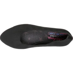 Skechers Slip-On Shoes|Women's , Cleo Bewitch Flat - Wide Width Black