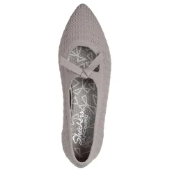 Skechers Flats|Women's , Cleo Point - Nostalgic Days Flat Taupe
