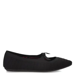 Skechers Flats|Women's , Cleo Point - Nostalgic Days Flat Black