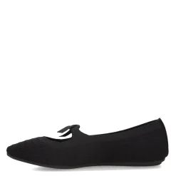 Skechers Flats|Women's , Cleo Point - Nostalgic Days Flat Black