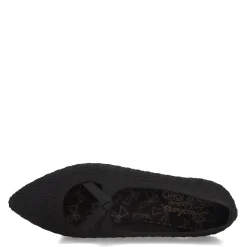Skechers Flats|Women's , Cleo Point - Nostalgic Days Flat Black