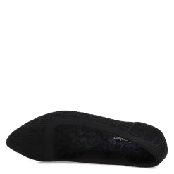 Skechers Flats|Women's , Cleo Point Slip-On Black