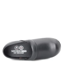 Skechers Work Clogs & Mules|Women's Skechers, Clog SR - Candaba Work Shoe Black