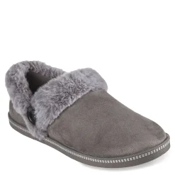 Skechers Slippers|Women's , Cozy Campfire Fresh Toast Slipper - Wide Width Charcoal