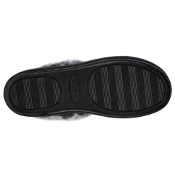 Skechers Slippers|Women's , Cozy Campfire Fresh Toast Slipper - Wide Width Black