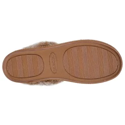 Skechers Slippers|Women's , Cozy Campfire Fresh Toast Slipper - Wide Width Chestnut