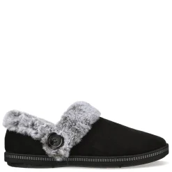 Skechers Slippers|Women's , Cozy Campfire Fresh Toast Slipper Black