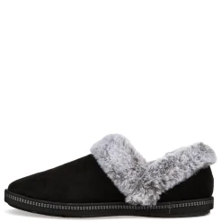 Skechers Slippers|Women's , Cozy Campfire Fresh Toast Slipper Black