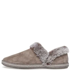 Skechers Slippers|Women's , Cozy Campfire Fresh Toast Slipper Taupe