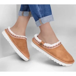 Skechers Slippers|Women's , Cozy Up - Idlewild Clog Tan