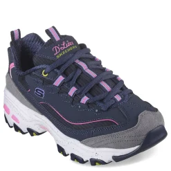Skechers Sneakers & Athletic|Women's , D'Lites - Bold Views Sneaker Navy Multi