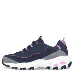 Skechers Sneakers & Athletic|Women's , D'Lites - Bold Views Sneaker Navy Multi