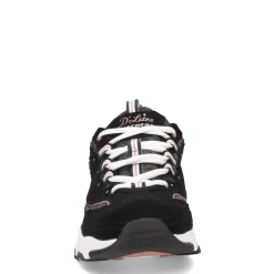 Skechers Sneakers & Athletic|Women's , D'Lites - Me Time Sneaker Black/Rose Gold