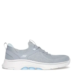 Skechers Sneakers & Athletic|Women's , GO WALK 7 - Abie Sneaker Grey Lt Blue