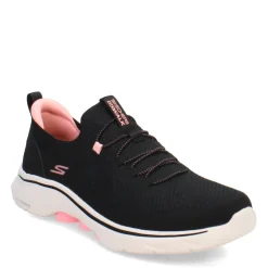 Skechers Sneakers & Athletic|Women's , GO WALK 7 - Abie Sneaker Black Hot Pink