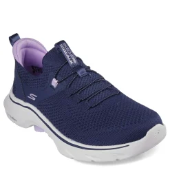 Skechers Sneakers & Athletic|Women's , GO WALK 7 - Abie Sneaker Navy Lavender