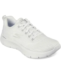 Skechers Sneakers & Athletic|Women's , GO WALK FLEX - Striking Look Walking Shoe White/Silver
