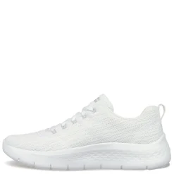 Skechers Sneakers & Athletic|Women's , GO WALK FLEX - Striking Look Walking Shoe White/Silver