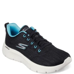 Skechers Sneakers & Athletic|Women's , GO WALK FLEX - Striking Look Walking Shoe Black Aqua