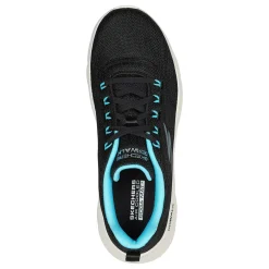 Skechers Sneakers & Athletic|Women's , GO WALK FLEX - Striking Look Walking Shoe Black Aqua