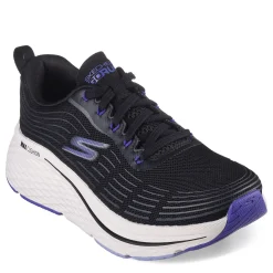 Skechers Sneakers & Athletic|Women's , GOrun Max Cushioning Elite 2.0 Sneaker Black Purple Flower