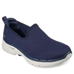 Skechers Sneakers & Athletic|Women's , GOwalk 6 - Clear Virtue Slip-On Navy