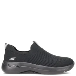 Skechers Sneakers & Athletic|Women's , GOwalk Arch Fit - Iconic Slip-On - Wide Width Black/Black