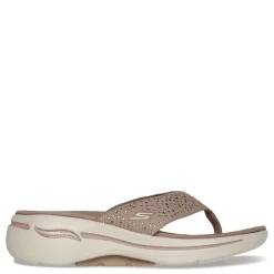Skechers Sandals|Women's , GOwalk Arch Fit - Dazzle Sandal Taupe