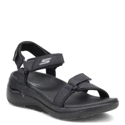 Skechers Sandals|Women's , GOwalk Arch Fit - Cruise Around Sandal Black